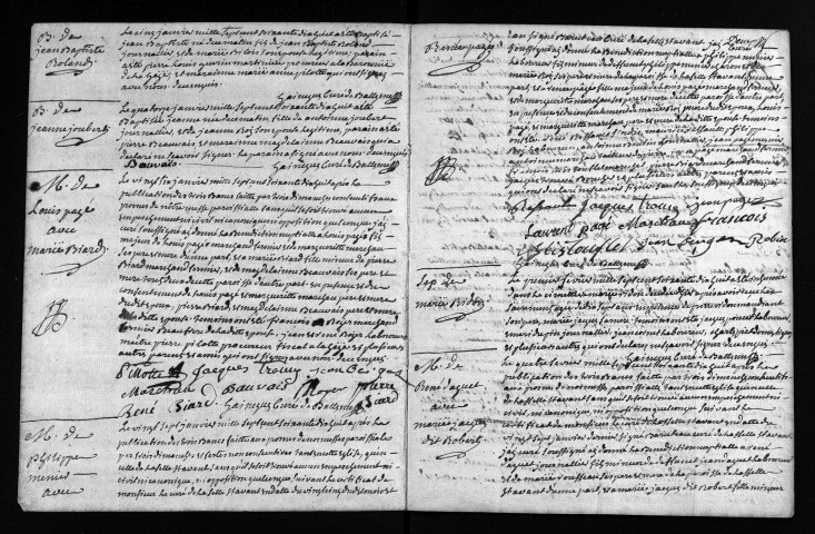 Collection du greffe. Baptêmes, mariages, sépultures, 1778