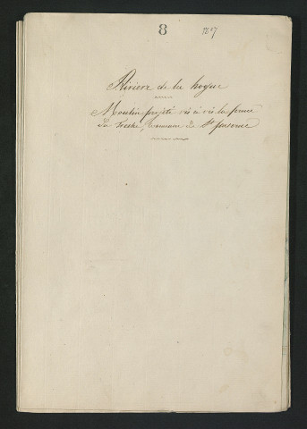 Moulin projeté, plan et profils (23 juin 1825)