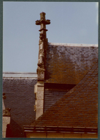 Monts, château de Candé : toiture.