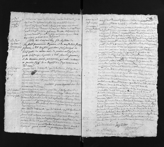 Collection du greffe. Baptêmes, mariages, sépultures, 1791