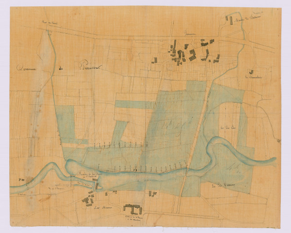 Demande d'irrigation : plan (21 mai 1859)