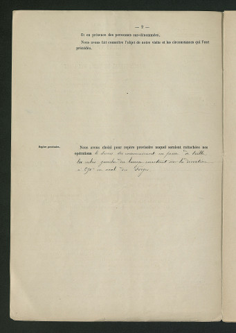 Procèsverbal de visite des lieux (17 août 1888)