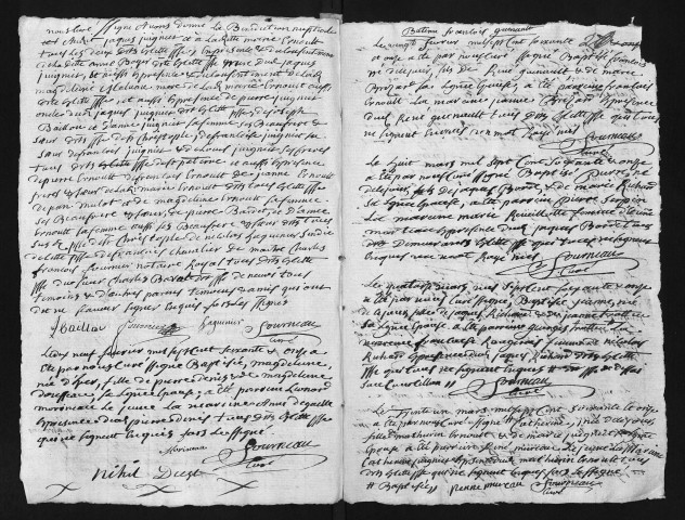 Collection du greffe. Baptêmes, mariages, sépultures, 1771