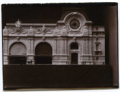 Paris. Construction de la gare d'Orsay (1898-1900) : Vue d'une maquette.