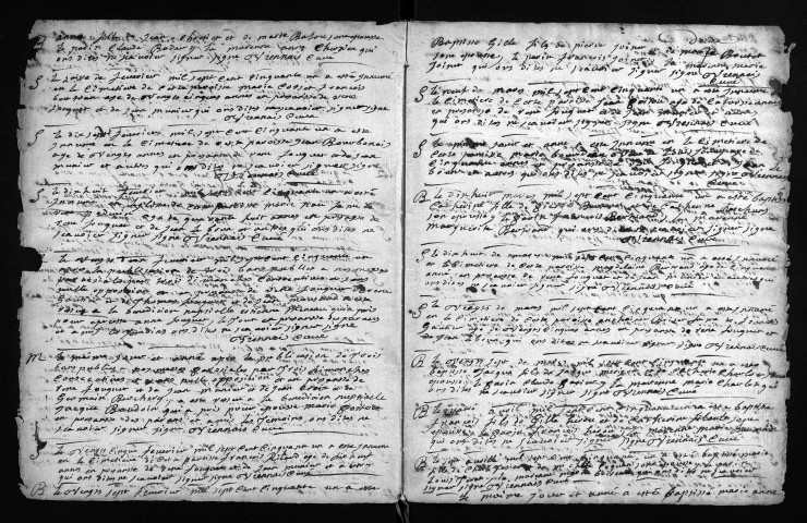 Baptêmes, mariages, sépultures, 1751