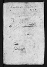 Baptêmes, mariages, sépultures, 1791