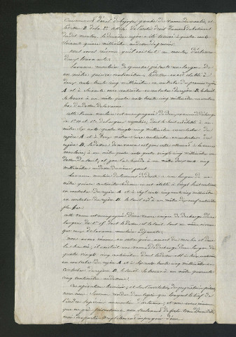 Réclamation pour obtenir le règlement des eaux du moulin, visite de l'ingénieur (21 avril 1840)