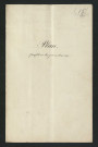 Plan, profils en long et en travers (21 mai 1845)