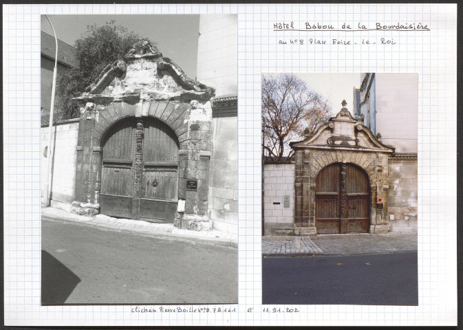Hôtel Babou de la Bourdaisière au 8 place Foire-le-Roi.