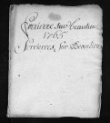 Collection du greffe. Baptêmes, mariages, sépultures, 1765