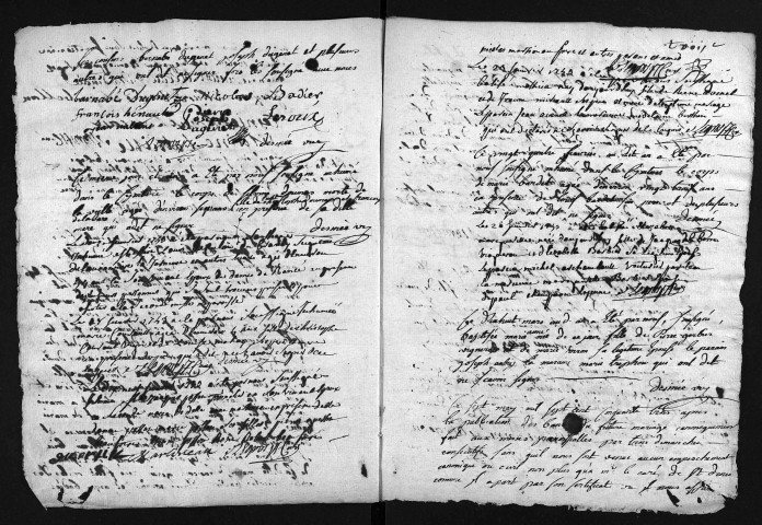 Collection du greffe. Baptêmes, mariages, sépultures, 1753