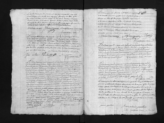Baptêmes, mariages, sépultures, 1755