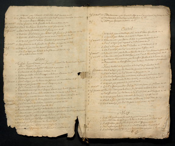 2e cahier. 1736-1750