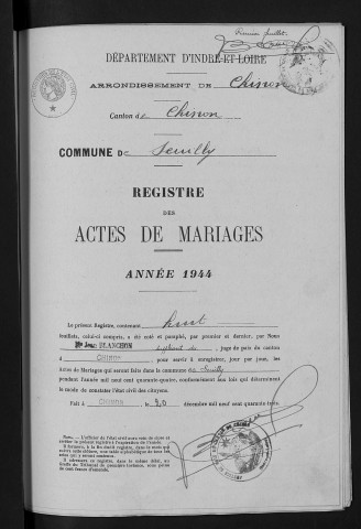 Mariages, 1944