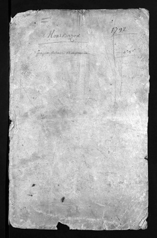 Collection du greffe. Baptêmes, mariages, sépultures, 1792