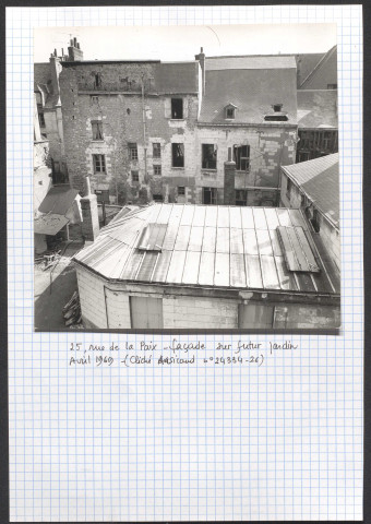 25 rue de la Paix, façade sur futur jardin.
