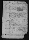 Collection communale. Baptêmes, 6 septembre 1657-3 avril 1668 ; mariages, octobre 1647-février 1668 ; sépultures, 1640-1659 (lacunes)