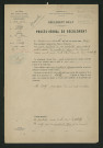 Procès-verbal de récolement (21 novembre 1893)