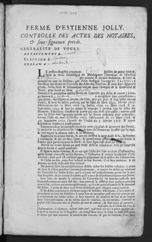 1738 (21 novembre)-1739 (17 avril)