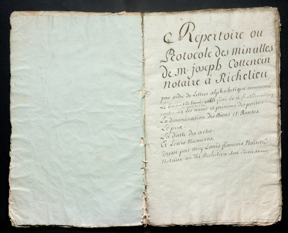Table alphabétique des clients - 1746-an V