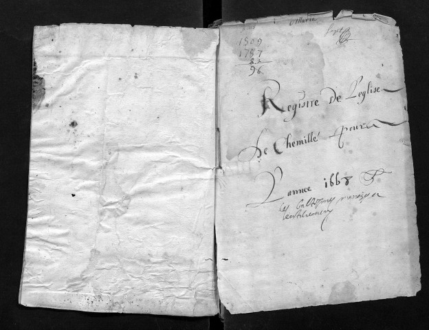 Collection communale. Baptêmes, mariages, sépultures, 1667-1676