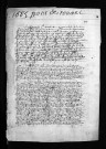 Collection du greffe. Baptêmes, mariages, sépultures, 1685