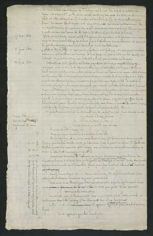 Procès-verbal de visite des lieux (10 avril 1833)