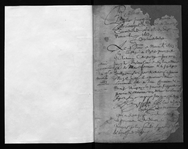 Collection communale. Baptêmes, 1653-1668