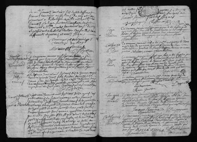 Collection communale. Baptêmes, mariages, sépultures, 1716