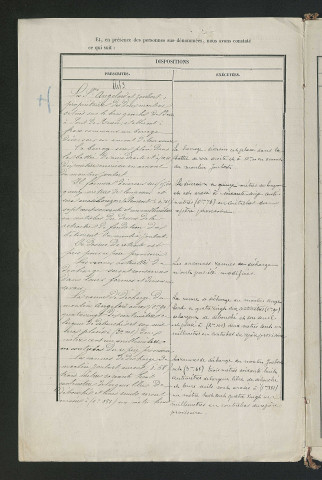 Procès-verbal de récolement (2 mai 1860)