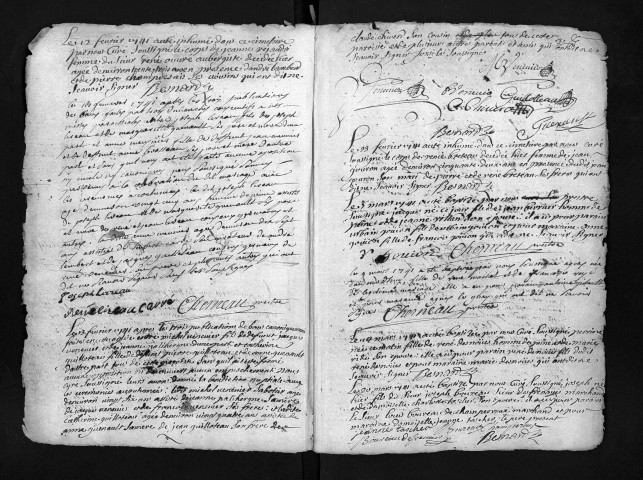 Baptêmes, mariages, sépultures, 1740-174