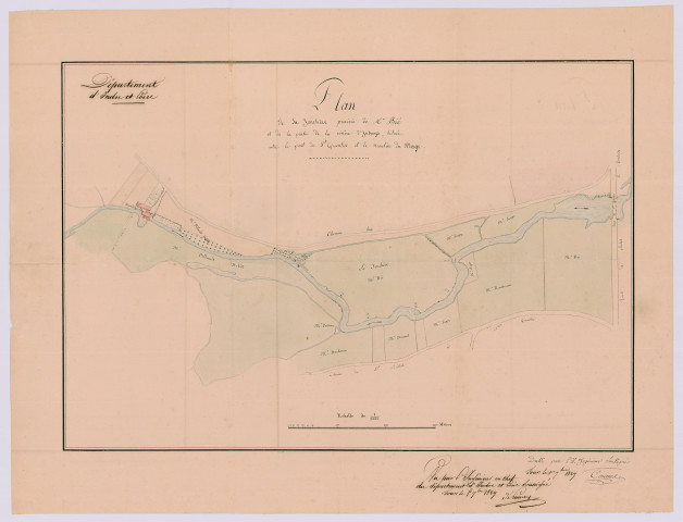 Plans et nivellements (1er septembre 1829)