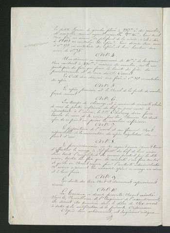 Règlement d'eau modifiant le règlement du 12 juillet 1842 (26 janvier 1844)