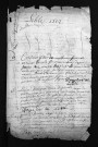 Collection du greffe. Baptêmes, mariages, sépultures, 1712 - Les années 1697-1711 sont lacunaires dans cette collection