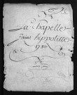 Baptêmes, mariages, sépultures, 1780