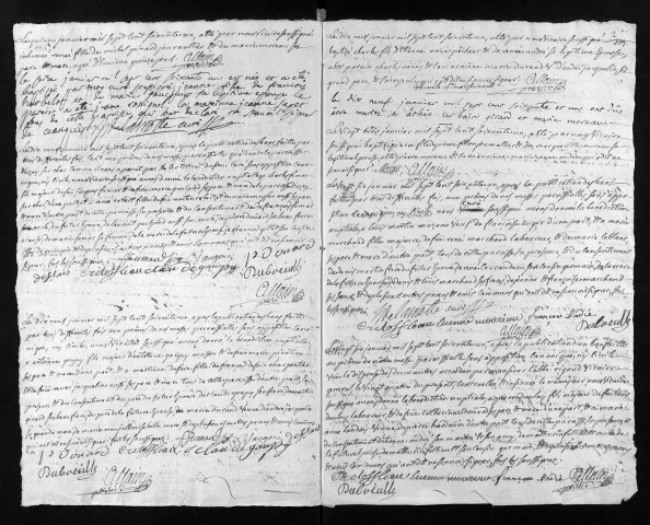 Collection du greffe. Baptêmes, mariages, sépultures, 1761