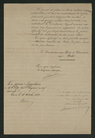 Procès-verbal de constatation (8 septembre 1880)