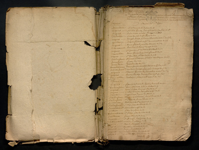 3e cahier. 1740-28 juin 1756