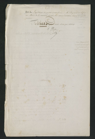 Travaux réglementaires. Prolongation du délai d'exécution (15 octobre 1856)