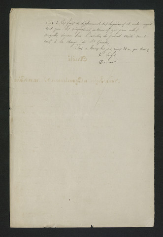 Arrêté accordant un nouveau délai de trois mois pour réaliser les travaux (2 décembre 1861)