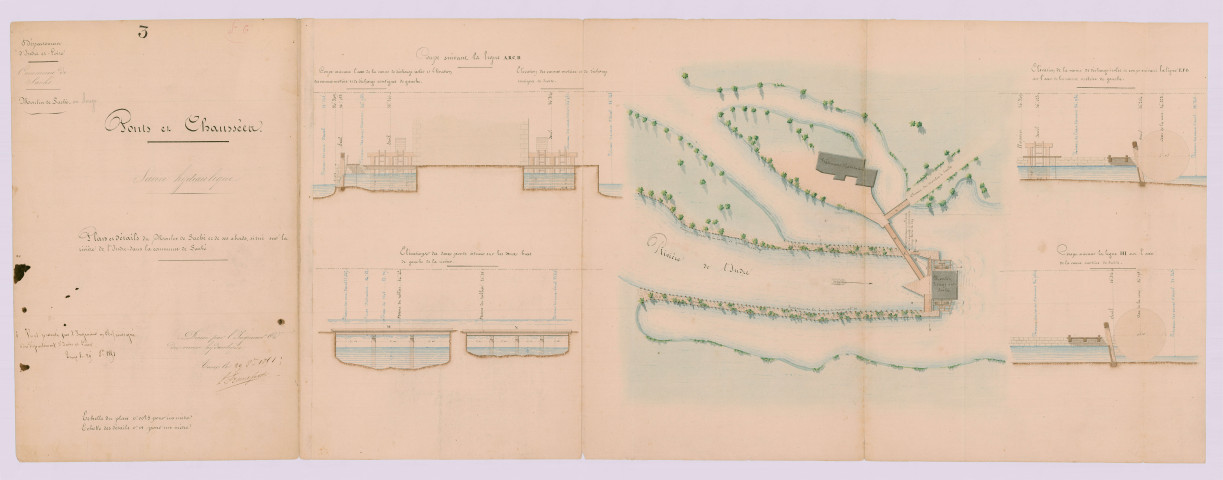 Plan et détails (29 octobre 1851)