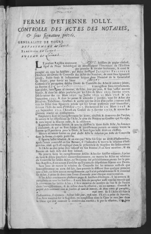 1734 (30 juin)-1735 (23 avril)