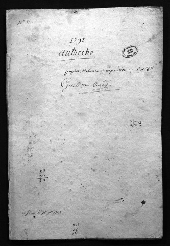 Collection du greffe. Baptêmes, mariages, sépultures, 1791