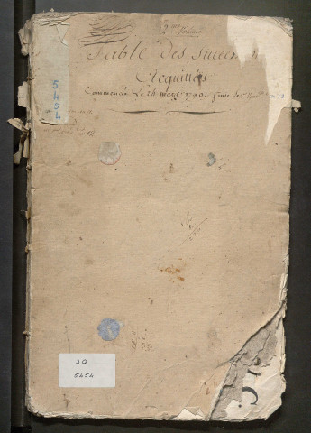 1790-an XI – N° d'origine : 2