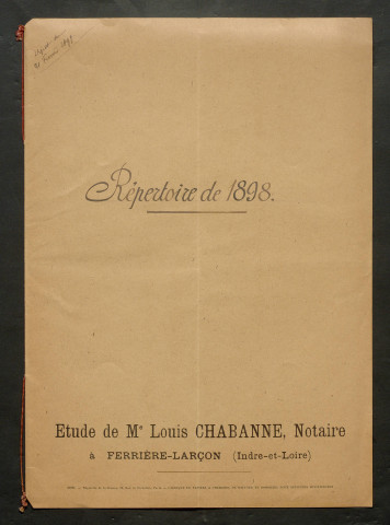 CHABANNE, Louis (1897-1902)