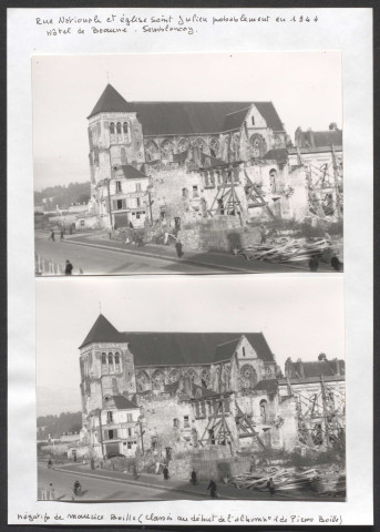 Rue Nationale et église Saint-Julien, hôtel de Beaune-Semblançay.