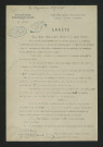 Arrêté préfectoral de mise en demeure (5 décembre 1899)