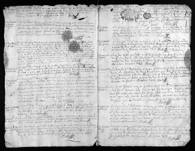 Baptêmes, mariages, sépultures, 1690-1691