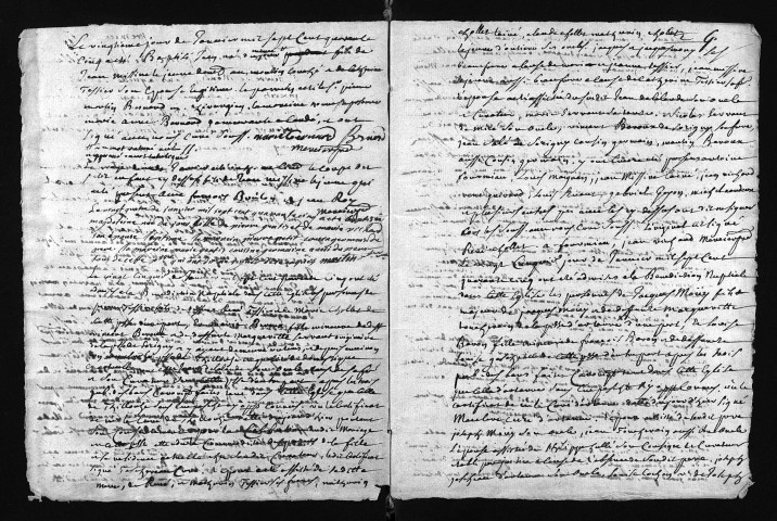 Collection du greffe. Baptêmes, mariages, sépultures, 1745