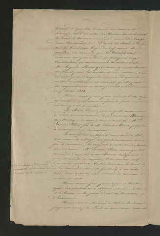 Procès-verbal de visite (1er juin 1849)